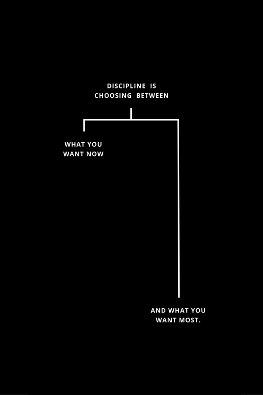 DISCIPLINE IS CHOOSING BETWEEN