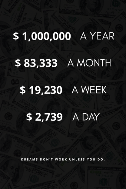 DREAMS DON‘T WORK UNLESS YOU DO