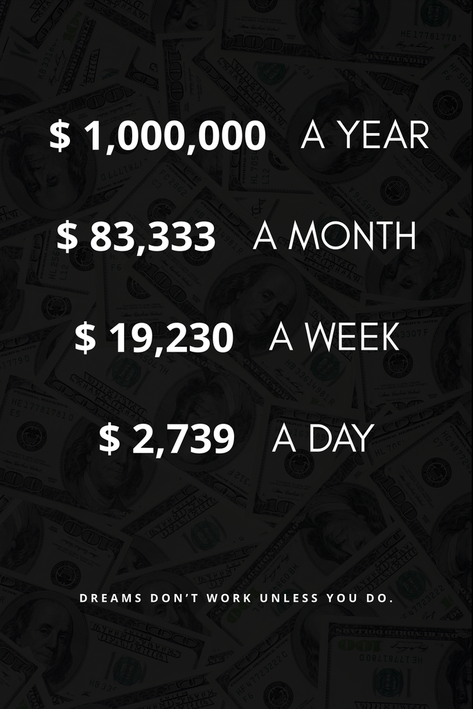 DREAMS DON‘T WORK UNLESS YOU DO