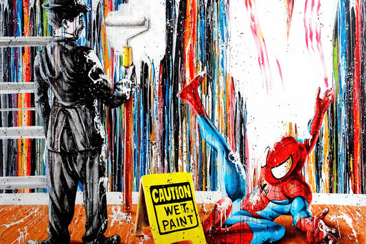 SPIDEY GOT PAINTED