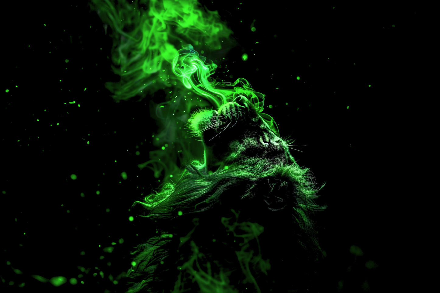 FIRE LION (GREEN)