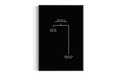 DISCIPLINE IS CHOOSING BETWEEN