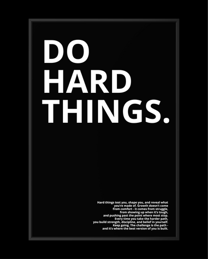 DO HARD THINGS