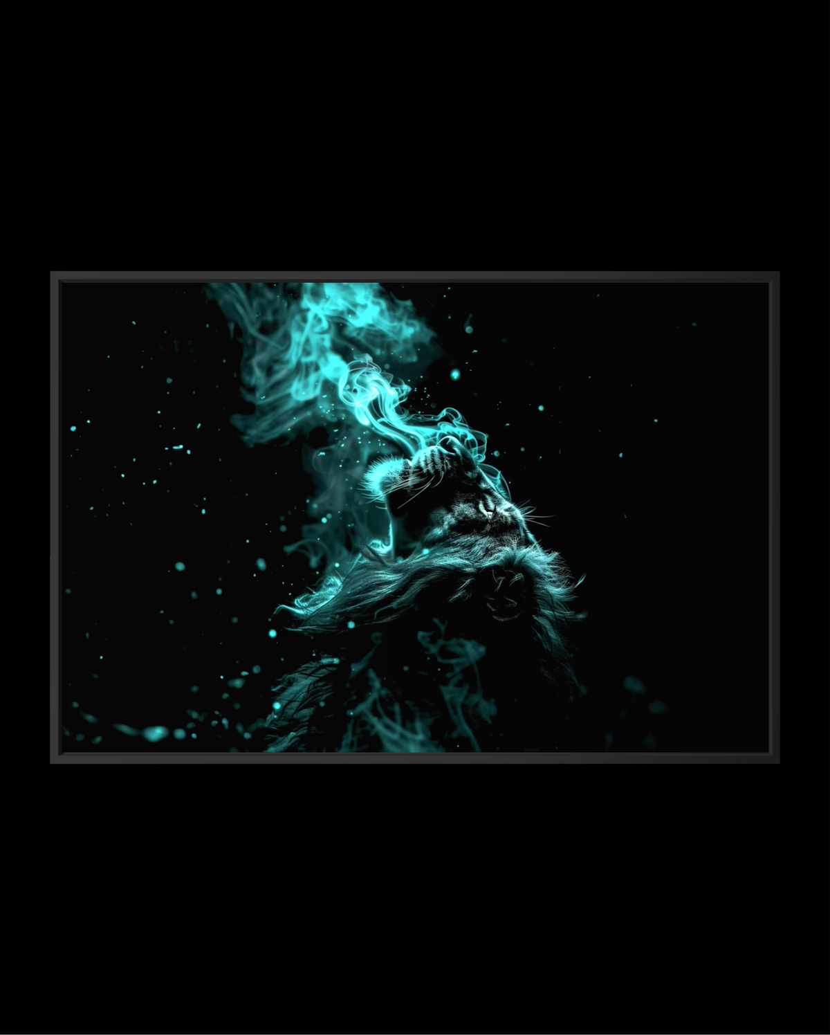 FIRE LION (BLUE)